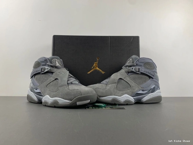 1st Kicks Shoes 8 Cool Grey 305381-014 Jordan Retro 0716